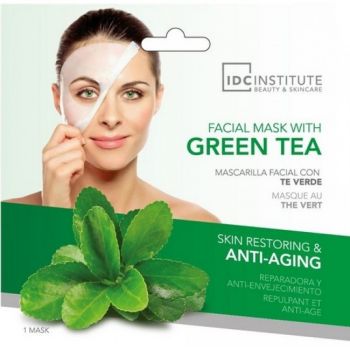Máscara facial de chá verde