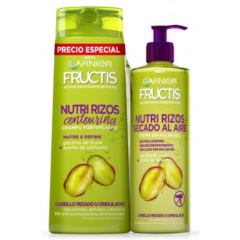 Champô e creme para pentear Fructis Nutri rizos