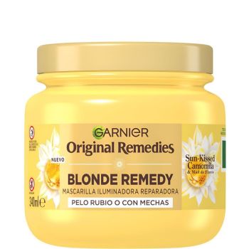 Original Remedies Máscara Reparadora Iluminadora Sun-Kissed Camomila Cabelos Louros