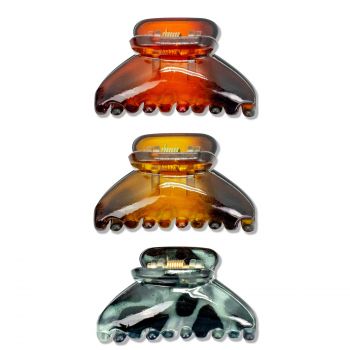 Oh My Hair Set de 3 ganchos de cabelo Hawksbill várias cores