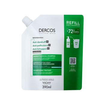 Dercos Technique Ecorefill Champô Anti-caspa para Cabelos Normais a Oleosos